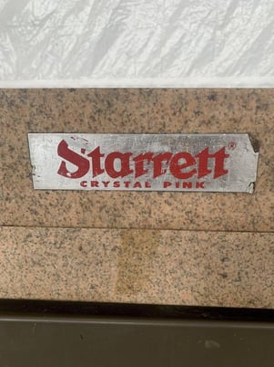 48" x 96" x 10" Starrett, Pink Granite Surface Plate with stand - Image 9