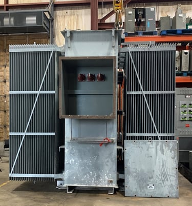 11200/14933 KVA 13800 Primary, 4160Y/2400 Secondary, Transelectrix, oil filled station class transformer - Image 4