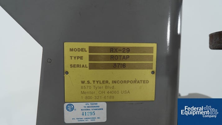 8" Ro-Tap #RX-8", Sieve, .25 HP, 115 V., serial# 7806 - Image 4