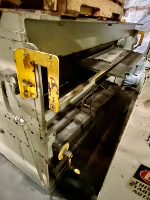 Dubois, 3-roll tension bridle, 76" roll face, 8" roll diameter, chain drive w/adjust speed motor, #51681 - Image 2