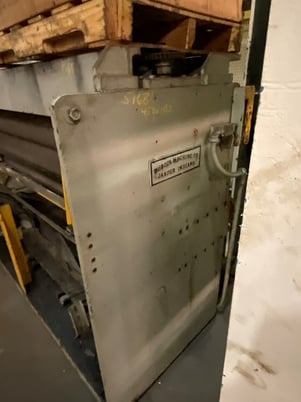 Dubois, 3-roll tension bridle, 76" roll face, 8" roll diameter, chain drive w/adjust speed motor, #51681 - Image 3