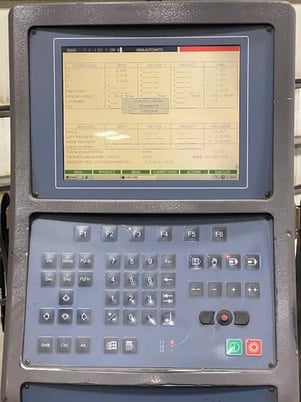 220 Ton, Bystronic #AFM-EP220, CNC press brake, 13' overall, Cybelec Control, pedestal foot pedal, 2003 - Image 4