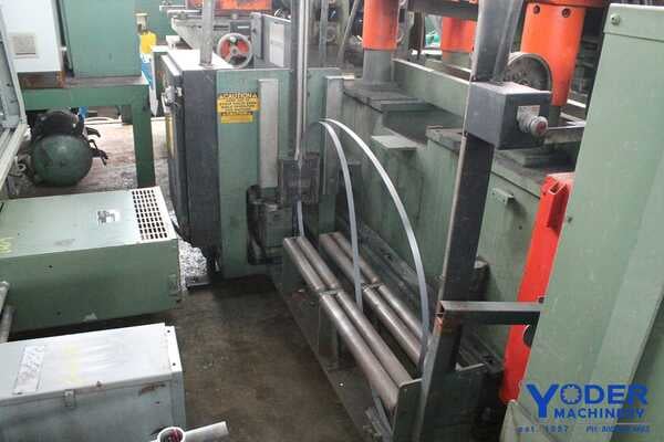 Signode #M220GGR, automatic bander, 36" x 36" cap., 8 table support rolls, 3 HP, #64642 - Image 1