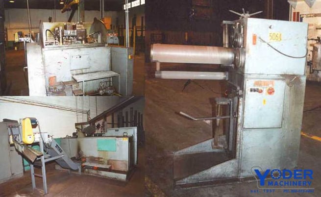 5/8" Nutap #M-16, forming & trimming line, motorized wire decoiler, nut press, 30 HP, #16930 - Image 1