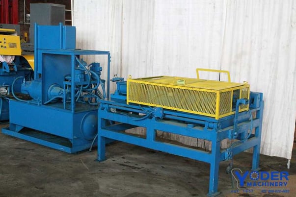 Roberts #100, push pointer, 3" cap., 4 station rotary clamp blocks, 20 HP, #54535 - Image 2