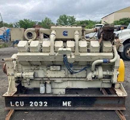 1250 HP Cummins #KTA50, Engine Assembly, marine, with air starter, run tested - Image 1