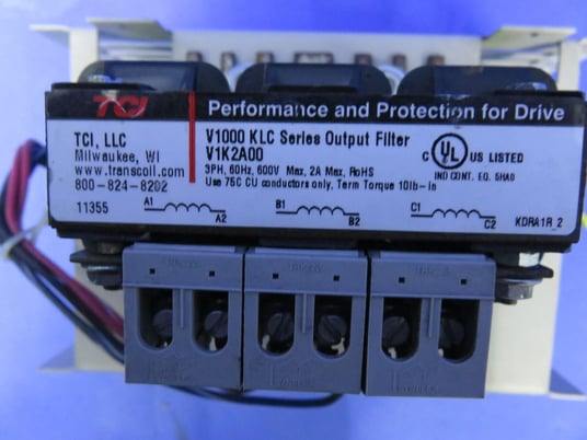 TCI, V1K2A00 KLC Series output filter, 2A 3 phase 600 Volts, 90 day warranty - Image 4