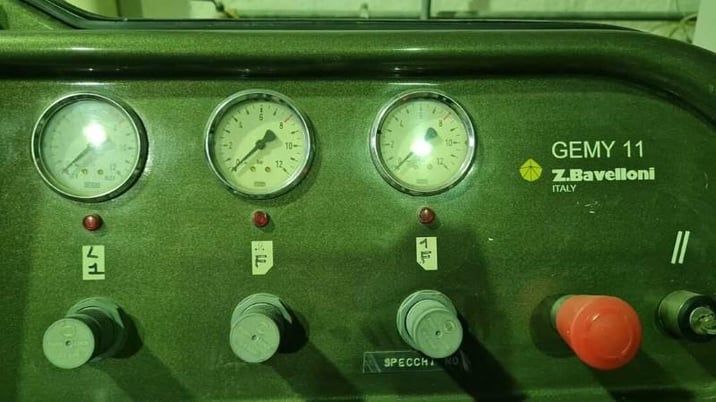 Bavelloni #Gemy-11, Vertical Edge Grinder, 11 spindles, 5.5 m/min, 40 mm glass thickness, 55 mm glass H, 32" - Image 4