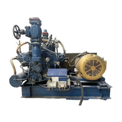 75 HP Mycom #N8A, 8-Cylinder Reciprocating Compressor, 460 V, Belt Driven - Image 1