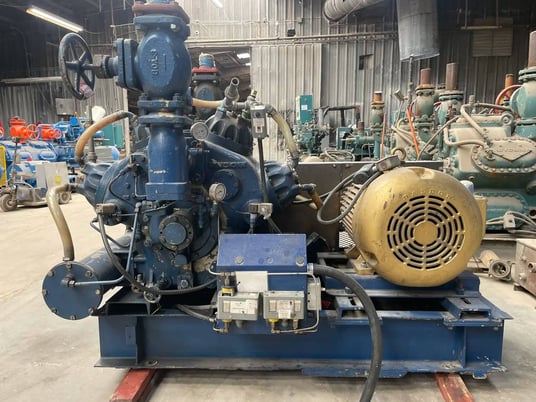 75 HP Mycom #N8A, 8-Cylinder Reciprocating Compressor, 460 V, Belt Driven - Image 3
