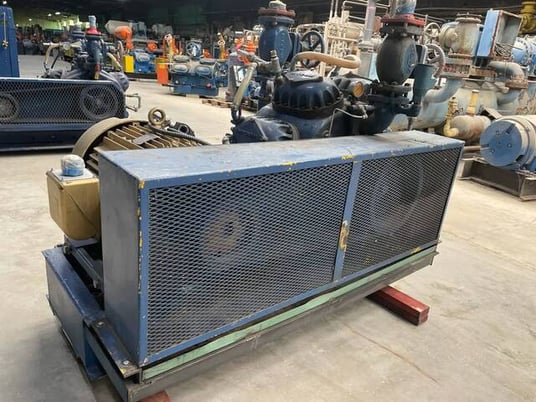 75 HP Mycom #N8A, 8-Cylinder Reciprocating Compressor, 460 V, Belt Driven - Image 6