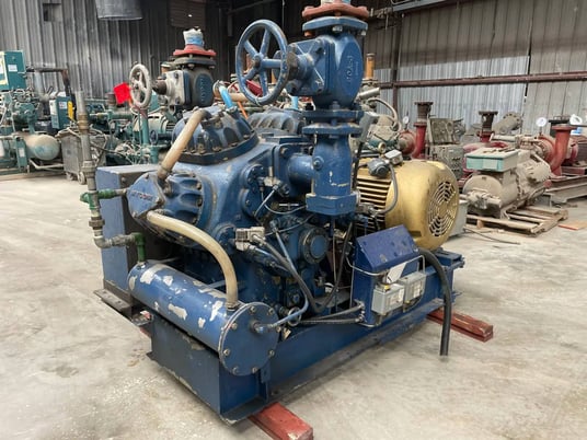 75 HP Mycom #N8A, 8-Cylinder Reciprocating Compressor, 460 V, Belt Driven - Image 7