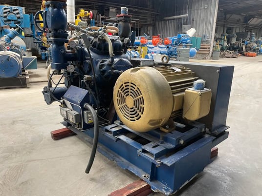 75 HP Mycom #N8A, 8-Cylinder Reciprocating Compressor, 460 V, Belt Driven - Image 9