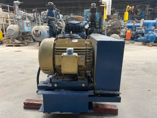 75 HP Mycom #N8A, 8-Cylinder Reciprocating Compressor, 460 V, Belt Driven - Image 10