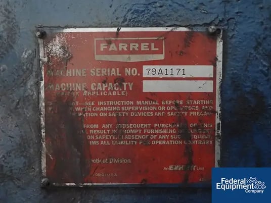 60" x 22" Farrel Two Roll Mill, 150 HP, Stock #2986-1 - Image 2