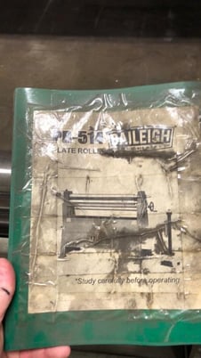 5' x 14 gauge Baileigh #PR-514, plate roll, 3.5" dupper roll diameter, 6 RPM, 220 V., 2006 - Image 7