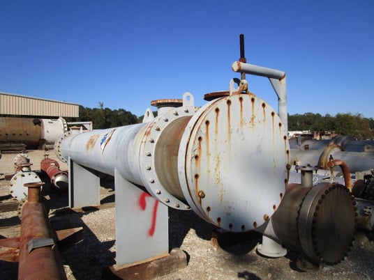 1658 sq.ft., Plant Maintenance Services, horizontal exchanger, 26" diameter x 16' 0" F/F., Carbon Steel - Image 5