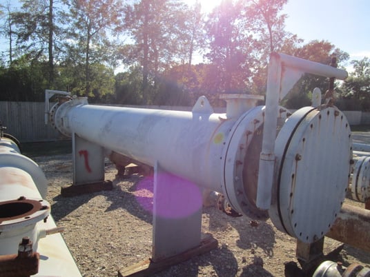 1658 sq.ft., Plant Maintenance Services, horizontal exchanger, 26" diameter x 16' 0" F/F., Carbon Steel - Image 7