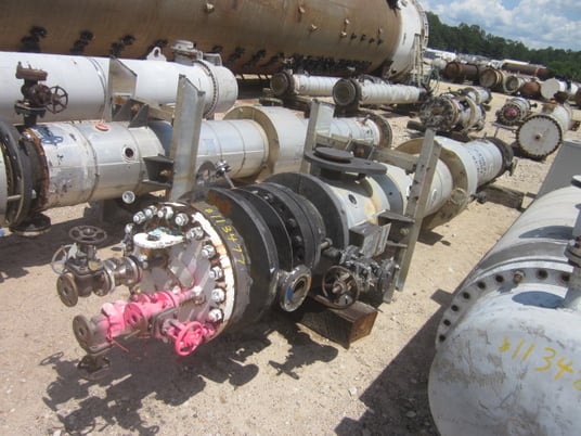 368 sq.ft., 100FV psi shell, 100FV psi tube, Southern Heat Exchanger, Vertical 304L Stainless Steel Heat - Image 2
