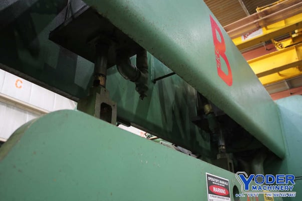 100 Ton, Dreis & Krump #SS100-36-120, double crank press, 6" stroke, 12" Shut Height, air clutch, #76322 - Image 9