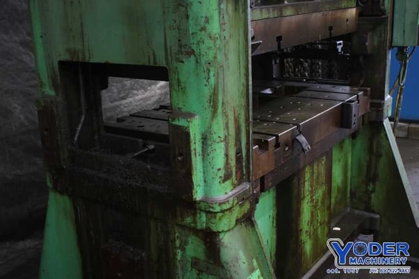 100 Ton, Niagara #SA2-100-48-30, straight side double crank press, 6" stroke, 22-1/2" Shut Height, air - Image 9