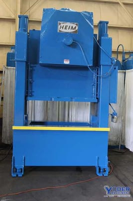150 Ton, Heim #S150-42X60, straight side double crank press, 3" stroke, 14" Shut Height, 45 SPM, #69021 - Image 2