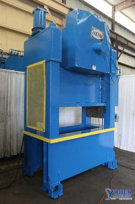 150 Ton, Heim #S150-42X60, straight side double crank press, 3" stroke, 14" Shut Height, 45 SPM, #69021 - Image 3
