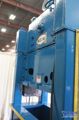 150 Ton, Heim #S150-42X60, straight side double crank press, 3" stroke, 14" Shut Height, 45 SPM, #69021 - Image 5
