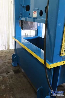 150 Ton, Heim #S150-42X60, straight side double crank press, 3" stroke, 14" Shut Height, 45 SPM, #69021 - Image 6