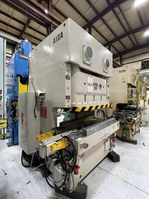 160 Ton, Aida #NC2-160(1), double crank gap press, 5.12" stroke, 18.4" Shut Height, 3.9" adj., 40-85 VSPM - Image 2