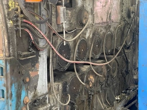 McKay, plate leveler, 11-roll, 13" roll diameter, 84" face of leveler rolls, 150 HP - Image 3