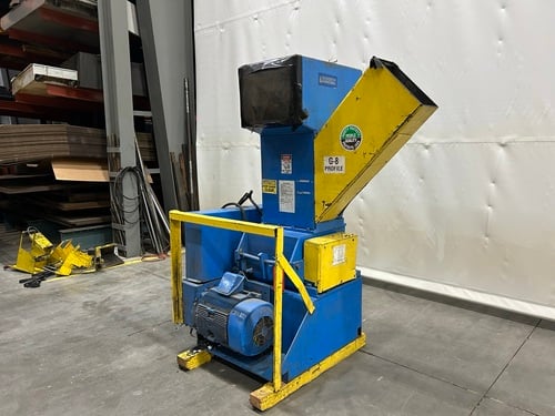 Gloucester Engineering #1218-BP-20, shredder, 8" x 15" chute, 1977, #16674C - Image 4