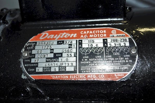 150 lb. Rapid-Air #RX3A154E, motorized uncoiler, 7" mandrel, 60" outside dimensions, 9"-15.5" ID, 50 RPM, 36" - Image 4