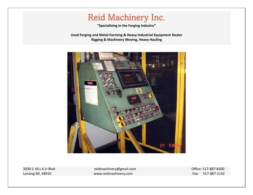 500 Ton, Verson #500-HD4-108-96-4T, hydraulic down moving press, 30" stroke, 76" daylight, 46" SH - Image 5