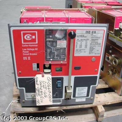 1600 Amps, Cutler-Hammer, ds-ii-516/616, electrically operated, manually operated, new/used - Image 1