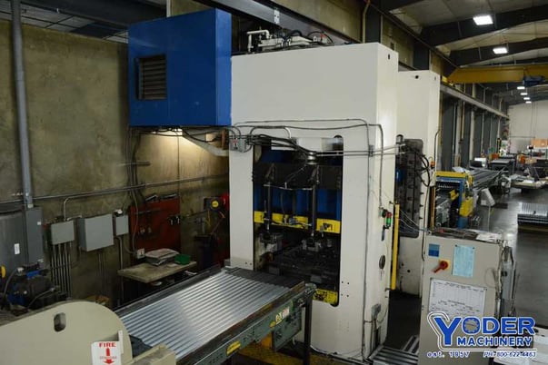 1500 Ton, Macrodyne, hydraulic punch press, 16" stroke, AB Micrologix 1500 PLC, #70947 - Image 4