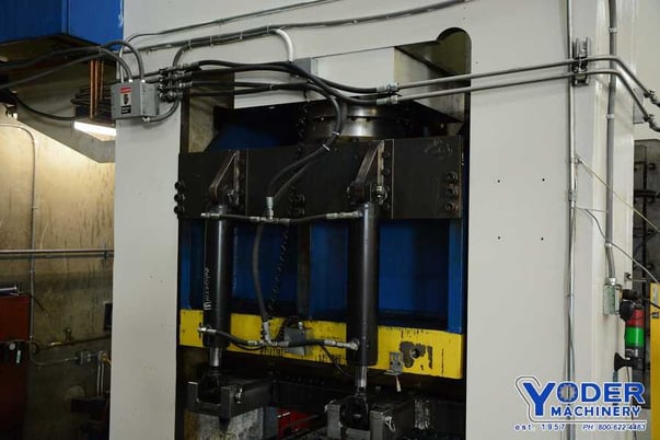 1500 Ton, Macrodyne, hydraulic punch press, 16" stroke, AB Micrologix 1500 PLC, #70947 - Image 5