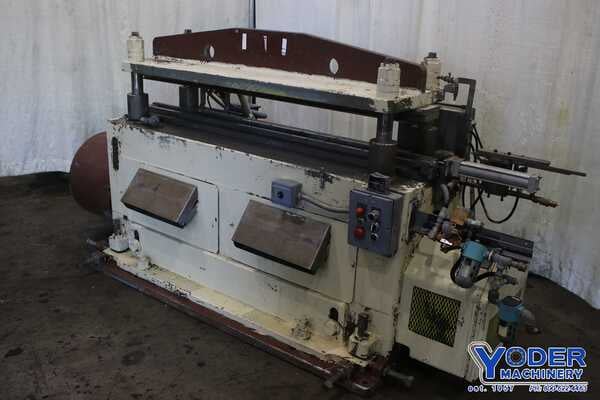 Tishken #CO-8-4, notching press, 25 ton, 2" stroke, 5" Shut Height, 20 HP, 73" x 28" bed, #75072 - Image 1