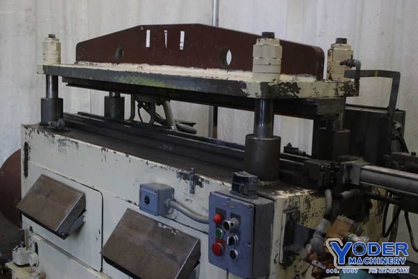 Tishken #CO-8-4, notching press, 25 ton, 2" stroke, 5" Shut Height, 20 HP, 73" x 28" bed, #75072 - Image 2