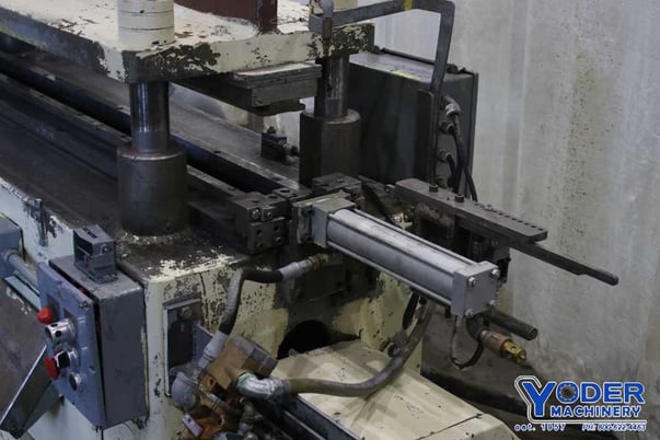 Tishken #CO-8-4, notching press, 25 ton, 2" stroke, 5" Shut Height, 20 HP, 73" x 28" bed, #75072 - Image 4