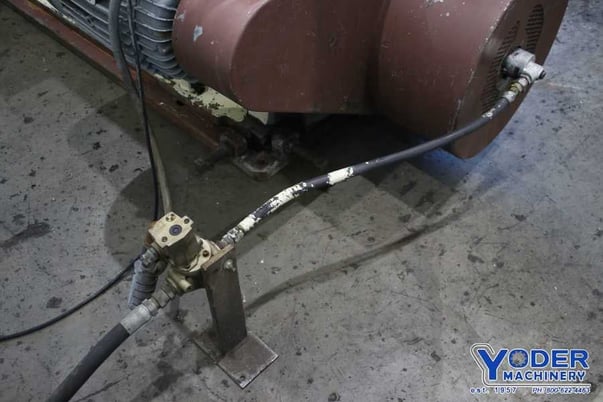 Tishken #CO-8-4, notching press, 25 ton, 2" stroke, 5" Shut Height, 20 HP, 73" x 28" bed, #75072 - Image 6