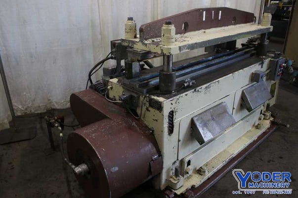 Tishken #CO-8-4, notching press, 25 ton, 2" stroke, 5" Shut Height, 20 HP, 73" x 28" bed, #75072 - Image 9