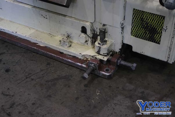Tishken #CO-8-4, notching press, 25 ton, 2" stroke, 5" Shut Height, 20 HP, 73" x 28" bed, #75072 - Image 10