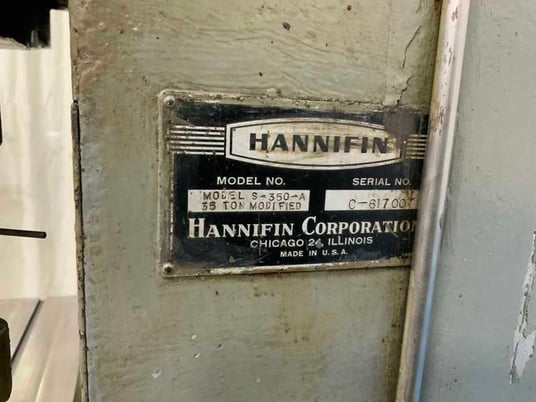 35 Ton, Hannifin #S-350-A, hydraulic C-frame press, 16-1/2" daylight, 10" throat, 5 HP, #76516 - Image 6