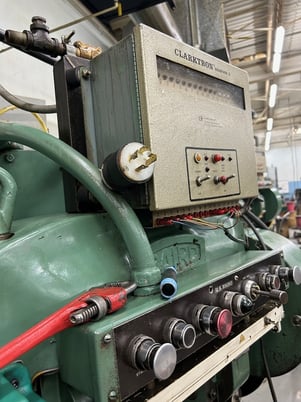 25 Ton, U.S. Baird #3-25, eyelet & transfer press, 2" stroke, 11 operation die set, Bijur Versa 3 automatic - Image 5