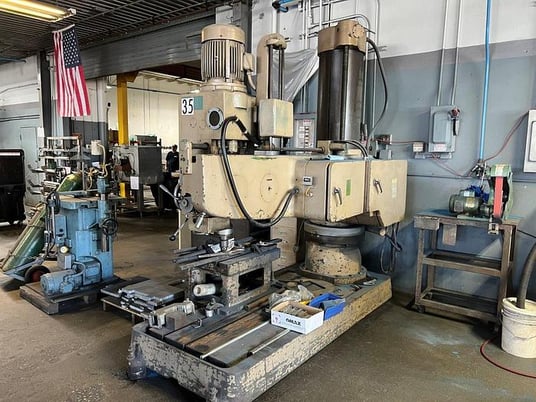 4' -17" Wilton #5216001, radial drill arm, 14-9/16" spindle travel, 40-1920 RPM, #5MT - Image 1