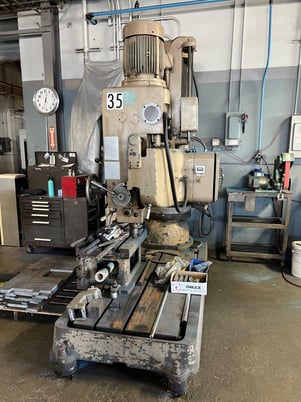 4' -17" Wilton #5216001, radial drill arm, 14-9/16" spindle travel, 40-1920 RPM, #5MT - Image 2