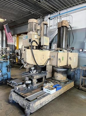 4' -17" Wilton #5216001, radial drill arm, 14-9/16" spindle travel, 40-1920 RPM, #5MT - Image 5