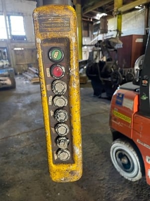 10 Ton, Sissco, double girder bridge crane, 35' span, 26' lift, pendant control, 1998 - Image 3