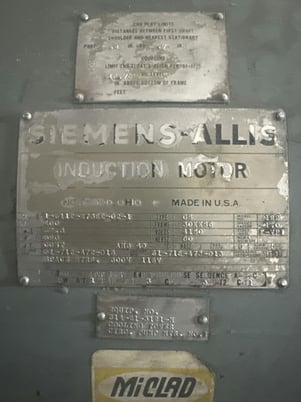 400 HP 590 RPM Siemens, Frame 30KKS6, ODP, Sleeve Bearing, used, 4160 Volts (2 available) - Image 2
